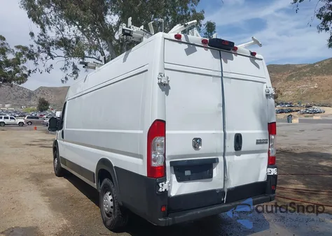 2023 Ram Promaster 3500 Cargo Van High Roof 159 Wb Ext from USA, damaged, VIN 3C6MRVJG7PE536680